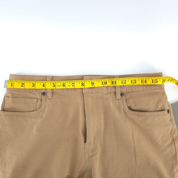 LL Bean Vintage Classic Fit High Rise Camel Comfort Soft Luxe Denim Straight 10R - Picture 14 of 16